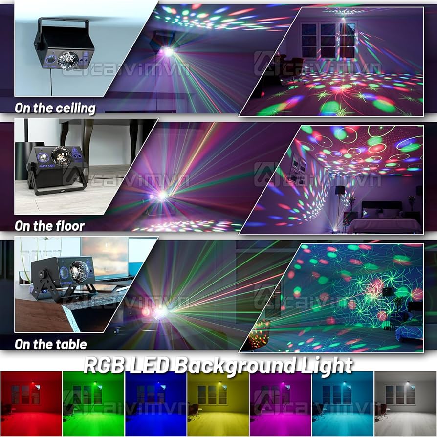 Amazon.com: Party Lights Dj Disco Ball Light, LED Stage